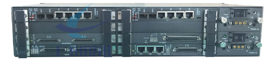 衛星IP通信系統解決方案  ZMUX-4102背面示意圖